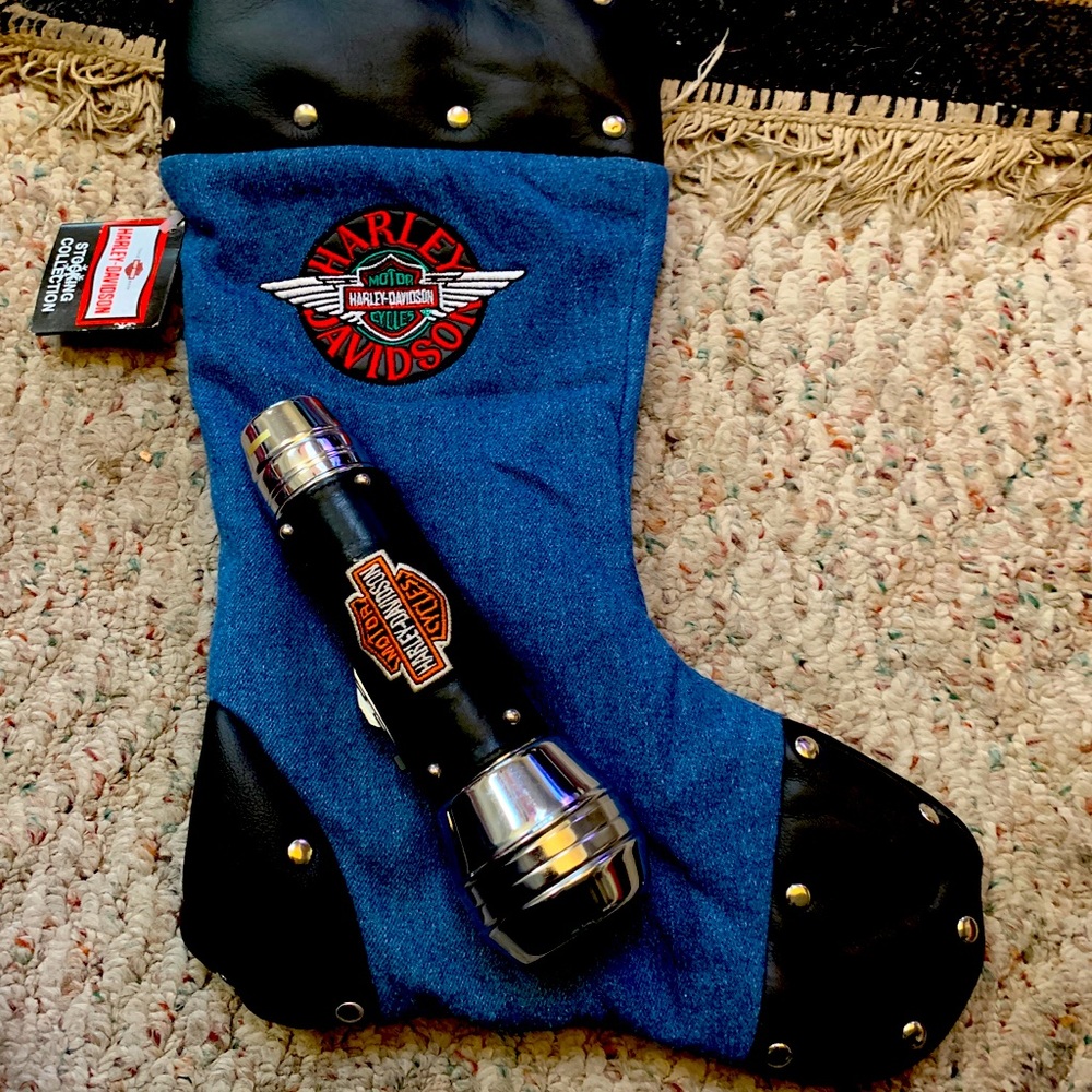 Harley Davidson Christmas stocking